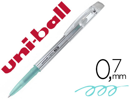ROLLER UNIBALL TSI ENCRE GEL EFFAABLE POINTE MOYENNE TRAC 0.7MM COLORIS VERT