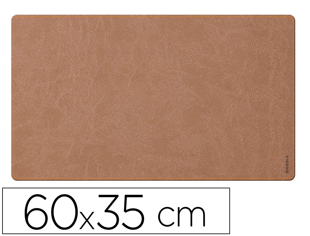 SOUS-MAIN RHODIARAMA SOUPLE SIMIL CUIR TAUPE VELOUT       60X35 CM