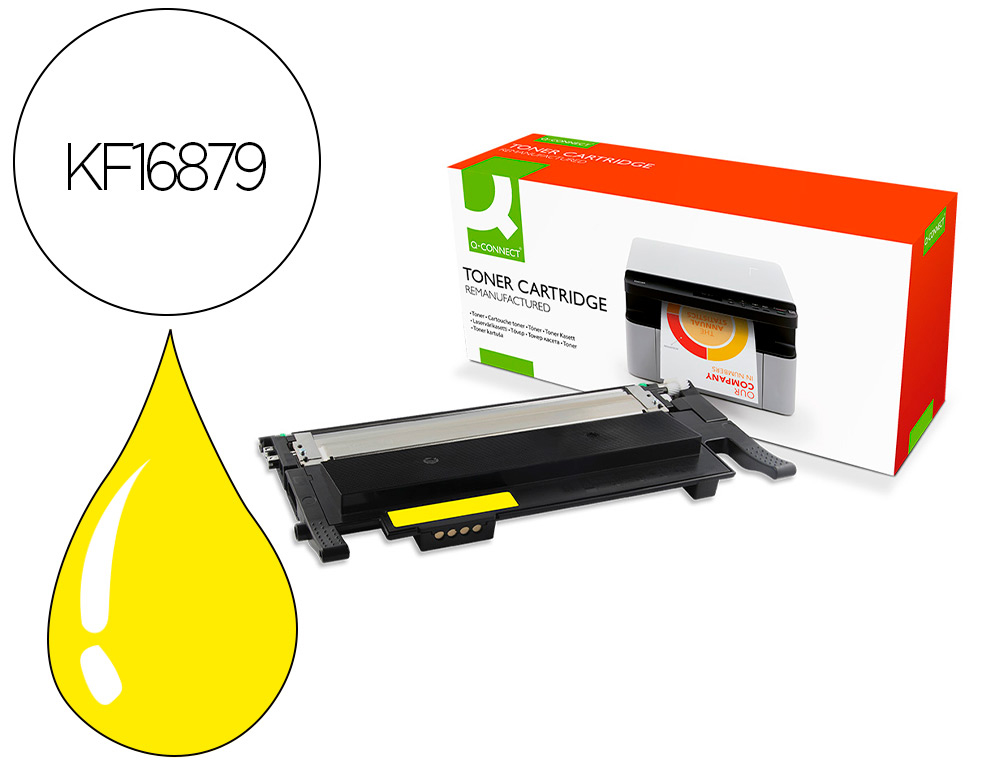 TONER Q-CONNECT COMPATIBLE SAMSUNG CLT-Y404S/ELS XP      C430, C480 1000P JAUNE