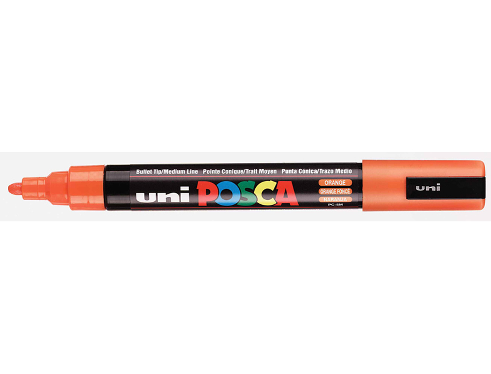 MARQUEUR POSCA POINTE CONIQUE MOYENNE COLORIS ORANGE FONCE