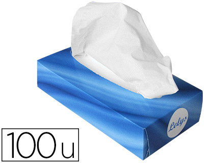 MOUCHOIR COLDIS LOLYS 2 PLIS CONFORT DOUCEUR RÉSISTANCE CONFORME EXIGENCES ENVIRONNEMENT FSC COLORIS BLANC BOÎTE 100U