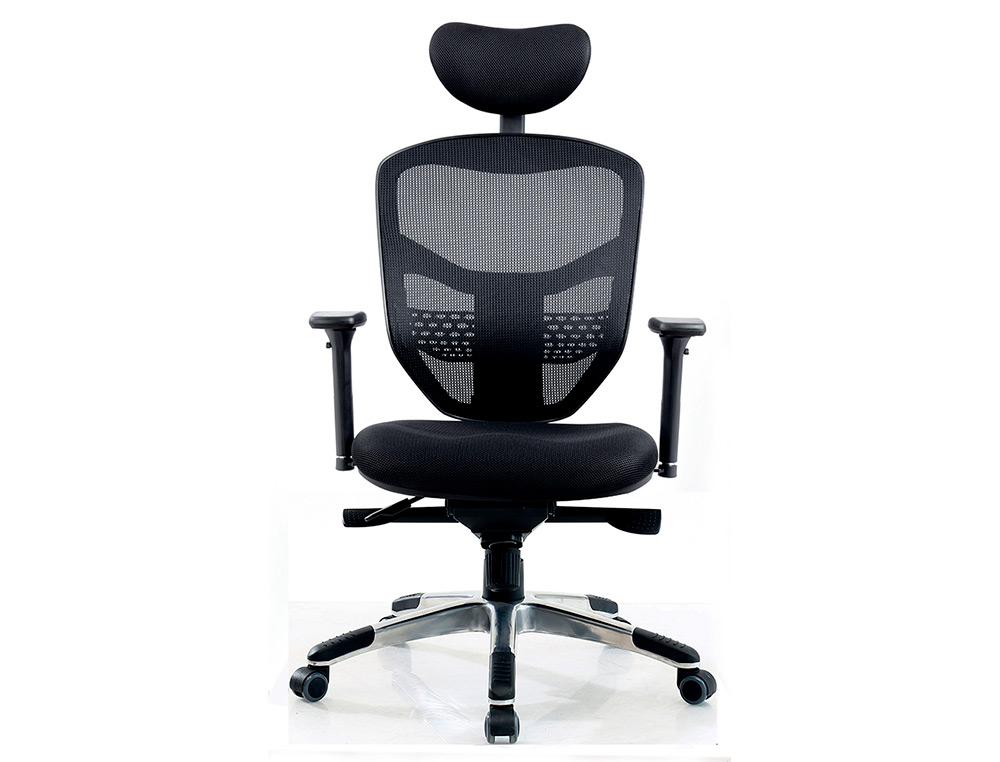 SIEGE DE BUREAU MT INTERNATIONAL 1673V2-700 DOSSIER RESILLE TETIERE REGLABLE MECANISME SYNCHRONE NOIR