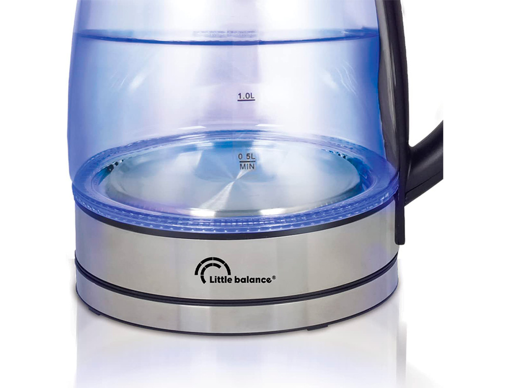 BOUILLOIRE LECTRIQUE VERRE 1,7L 2000W SANS FIL ANTI CALCAIRE