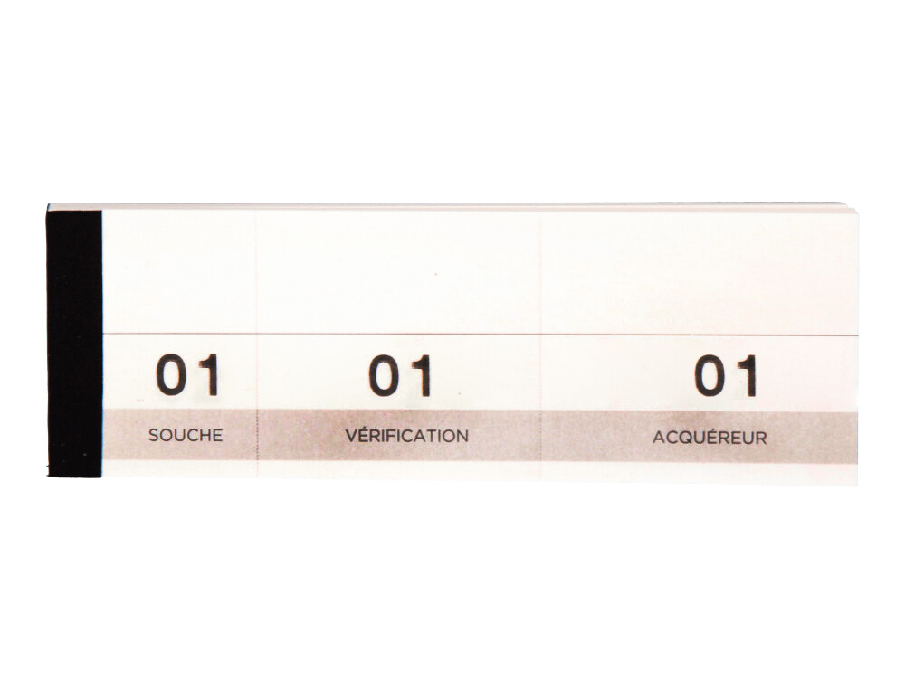 BLOC LIDERPAPEL PASSE PARTOUT PAPIER MICROPERFORÉ 3 COUPONS DÉTACHABLES 50X150MM 100 FEUILLES TRIPLIS