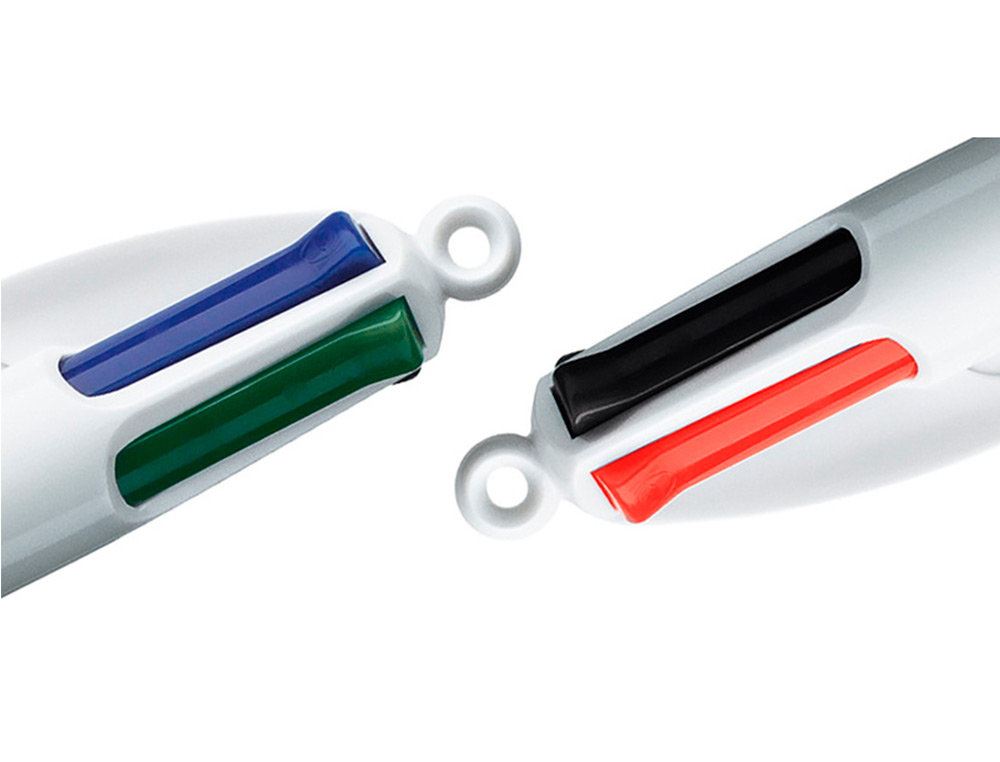STYLO-BILLE BIC 4 COLOURS SHINE BLEU POINTE MOYENNE COULEUR CLASSIQUE