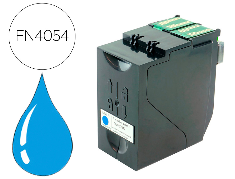 CARTOUCHE ENCRE COMPATIBLE NEOPOST IJ-90 SATAS 6129350P  POUR IMPRIMANTE SZ-1300T BLEU