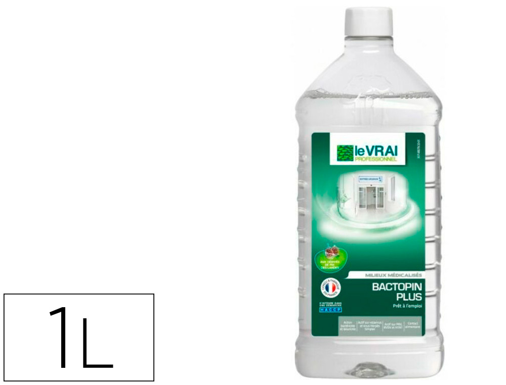 DETERGENT DESINFECTANT LE VRAI PROFESSIONNEL SOLS       SURFACES COLLECTIVITES        MILIEUX MEDICALISES SPORTIFS