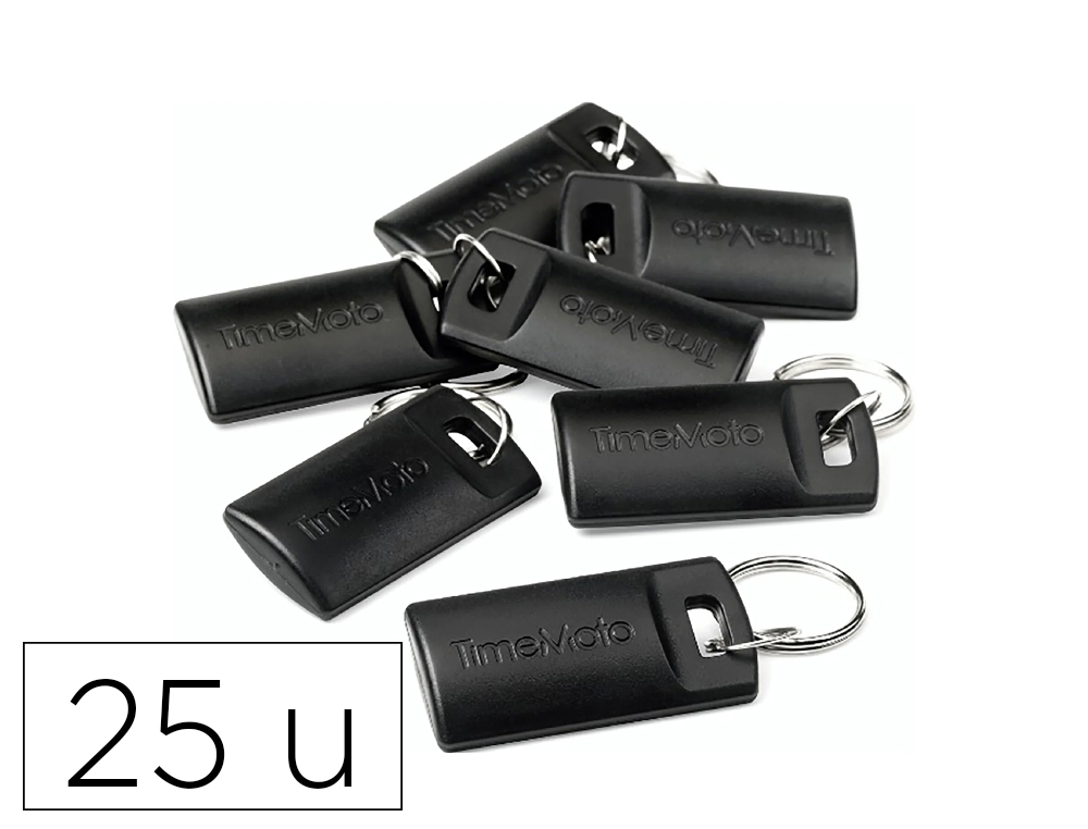 PORTE-CLES RFID TIMEMOTO RF-110 PROXIMITE KEY FOB      125KHZ DISTANCE LECTURE 7CM   COLORIS NOIR PACK 25 UNITES