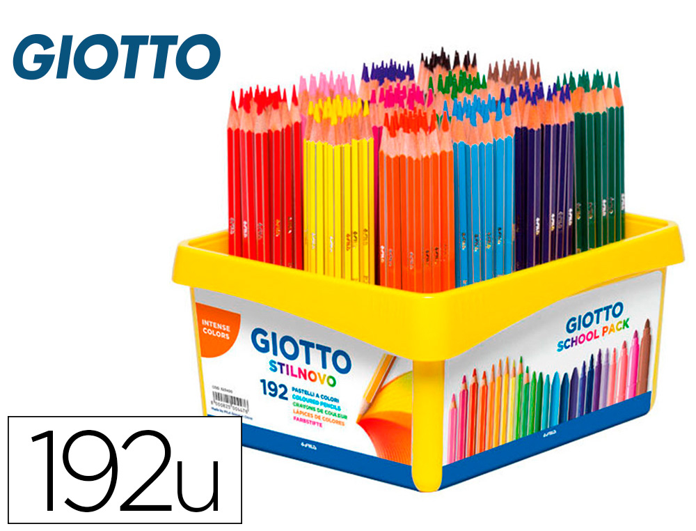 STABILO Maxi Schoolpack de 300 crayons de couleur Trio - Boîte en carton