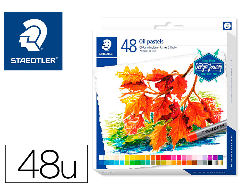 CRAYONS CIRE STAEDTLER  2420 EDITION DESIGN JOURNEY PASTEL A L HUILE COLORIS ASSORTIS    ETUI DE 48