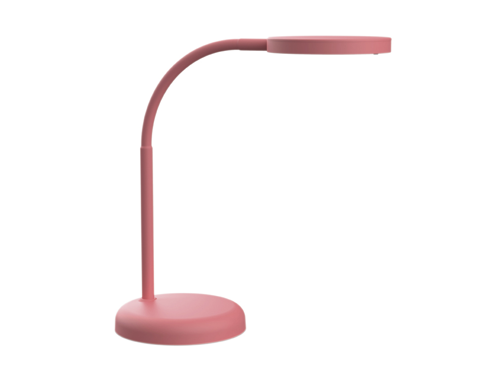 LUMINAIRE BUREAU MAULJOY LED HAUTEUR 33,5CM BRAS 35,8CM    TETE DIAMETRE 11,8CM COLORIS  ROSE
