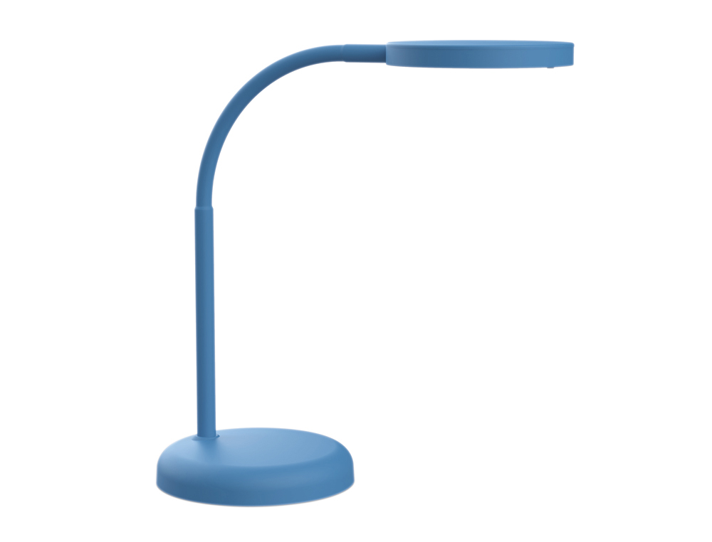 LUMINAIRE BUREAU MAULJOY LED HAUTEUR 33,5CM BRAS 35,8CM    TETE DIAMETRE 11,8CM COLORIS  BLEU