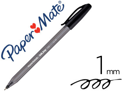 STYLO-BILLE PAPER MATE INKJOY 100 CAP CRITURE FINE NOIR