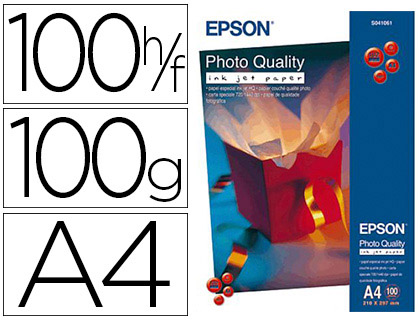 PAPIER PHOTO EPSON JET D'ENCRE MAT QUALITY MAT A4 100G/M2 PAQUET 100 FEUILLES