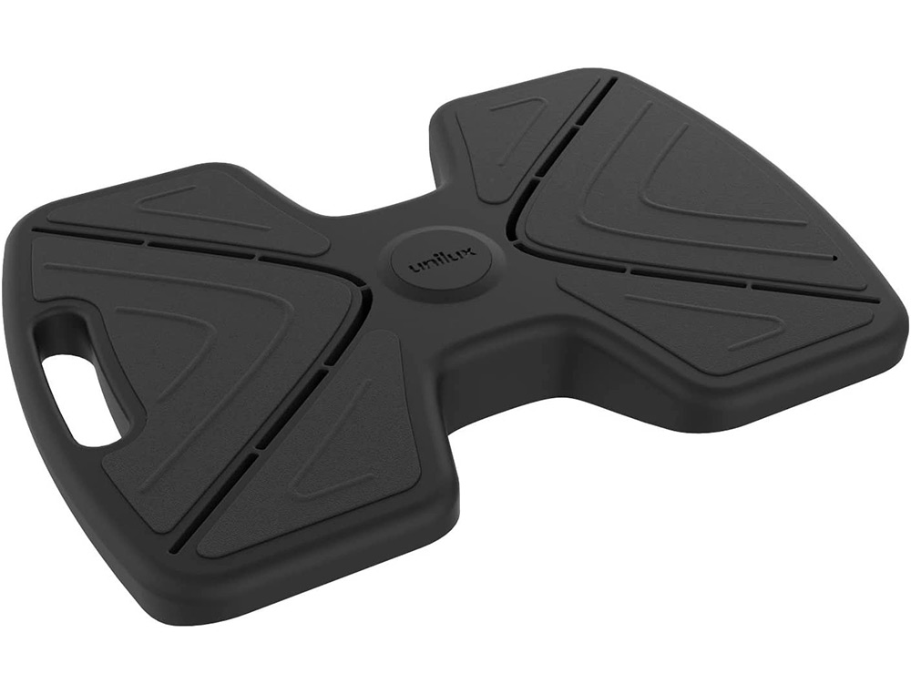 REPOSE-PIEDS UNILUX UPDOWN INCLINABLE ABS SURFACE        SILICONE 45X30CM COLORIS NOIR