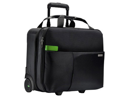 VALISE TROLLEY ESSELTE POLYESTER 420X370X200MM 2 ROUES 2 COMPARTIMENTS POCHE FRONTALE 18 POCHETTES POCHE REMBOURRE