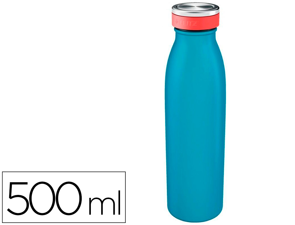 GOURDE LEITZ COSY ISOTHERME ACIER INOXYDABLE 500ML        COLORIS BLEU