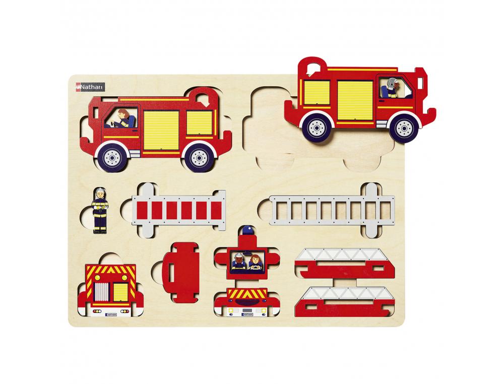 MES PREMIERES MAQUETTES NATHAN LE CAMION DE POMPIERS