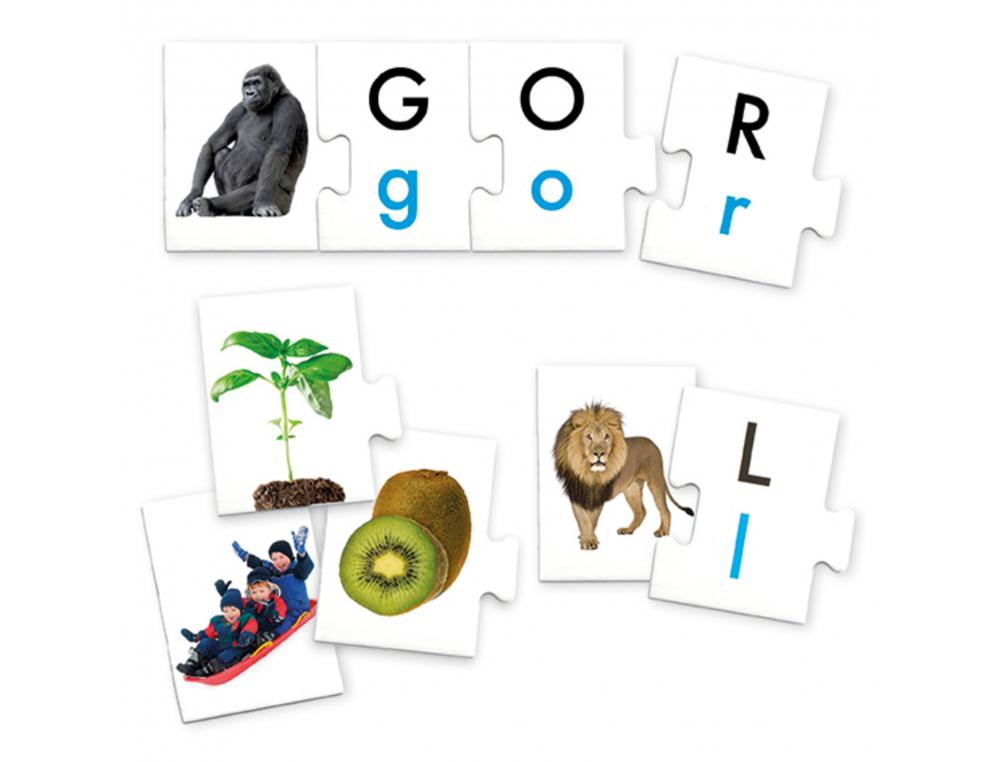 BESOINS SPECIFIQUES MATERIELS PEDAGOGIQUES AKROS PHOTO      FORMATION DE MOTS 32 CARTES   AVEC IMAGES 88 PIECES AVEC