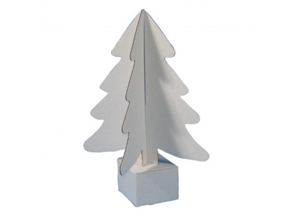 SAPIN CARTON CLEOPATRE 24CM COLORIS BLANC LOT DE 30