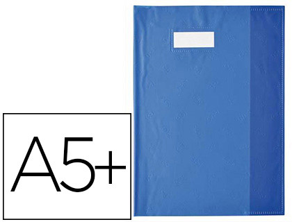 PROTGE-CAHIER ELBA STYL'SMS PVC OPAQUE 12/100E SANS PHTALATES PORTE-TIQUETTE ET TIQUETTE 170X220MM BLEU