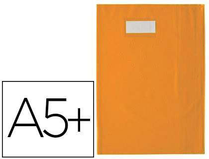PROTGE-CAHIER ELBA STYL'SMS PVC OPAQUE 12/100E SANS PHTALATES PORTE-TIQUETTE ET TIQUETTE 170X220MM ORANGE