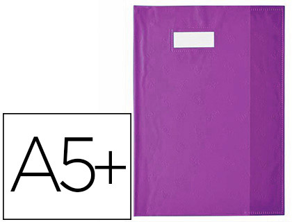 PROTGE-CAHIER ELBA STYL'SMS PVC OPAQUE 12/100E SANS PHTALATES PORTE-TIQUETTE ET TIQUETTE 170X220MM VIOLET