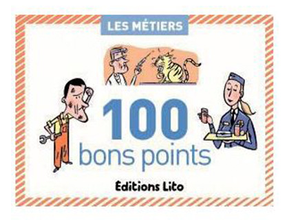 BON POINT DITIONS LITO LES MTIERS TEXTE PDAGOGIQUE AU VERSO 61X82MM BOTE 100 UNITS
