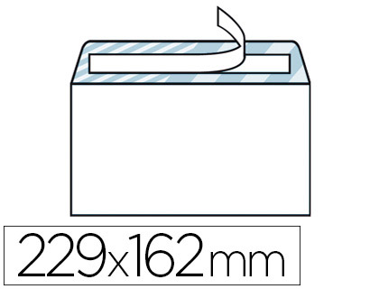 ENVELOPPE BLANCHE LA COURONNE C5 162X229MM 80G COMPATIBLE NUMRIQUE BANDE ADHSIVE FOND BLEU 200 UNITS
