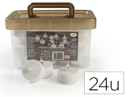 BOUGIE LED DTM LOT DE 24 UNITS