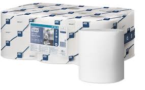 TORK Lot de 6 Bobines Maxi Reflex papier d'essuyage  dvidage central feuille  feuille 114m 1 pli Blanc
