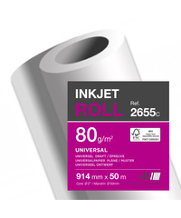 PAPIER CLF 914MMX50ML 80G JET ENCRE